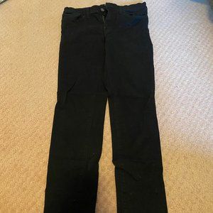 J Brand Mid/High Rise Skinny Jean Black